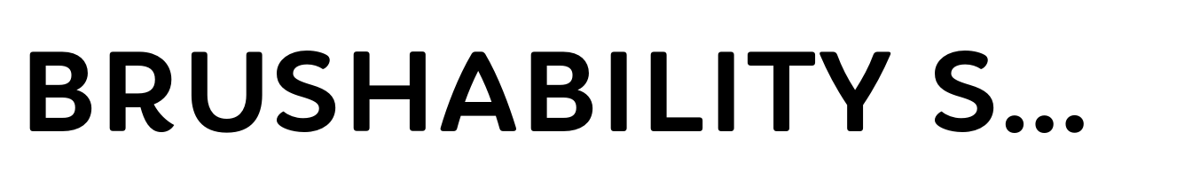 Brushability Sans Bold